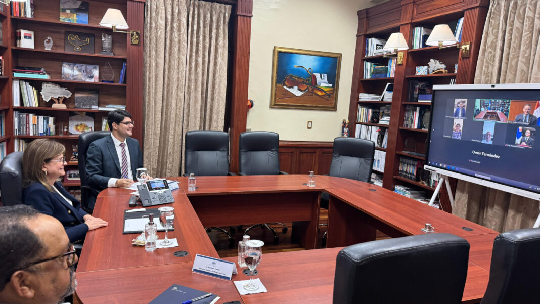 La vicepresidenta Raquel Peña encabezó este viernes una reunión virtual del Consejo Nacional de la Magistratura