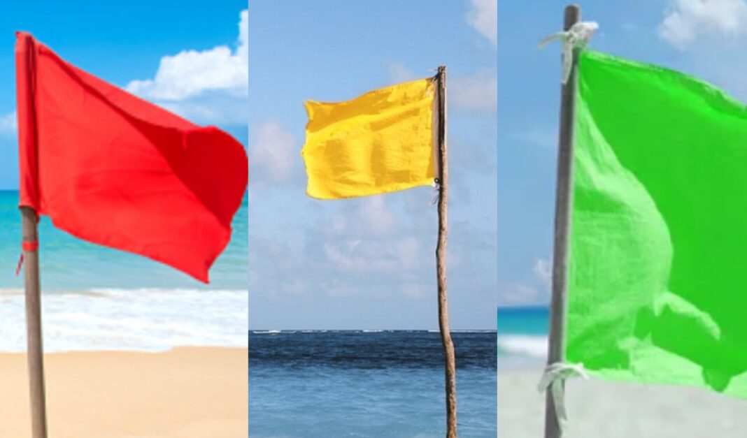 COE: «Si ves una bandera roja, no entres» ¿Sabes qué significan los colores de estás banderas en playas y balnearios? COE: «Si ves una bandera roja, no entres» ¿Sabes qué significan los colores de estás banderas en playas y balnearios?