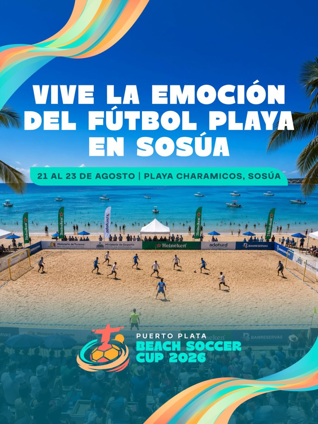 Puerto Plata se prepara para recibir a más de 150 futbolistas en el Puerto Plata Beach Soccer Cup 2026 Puerto Plata se prepara para recibir a más de 150 futbolistas en el Puerto Plata Beach Soccer Cup 2026